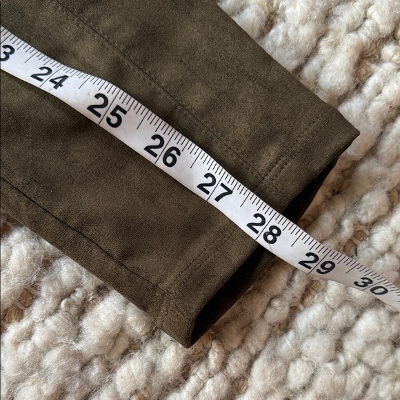 🤎 NEW Drew Faux Suede stretch skinny pants brown - Picture 6 of 7